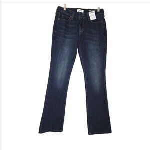 Sonoma Women Slim Boot Mid Rise Dark Blue Denim Jeans Sz 8